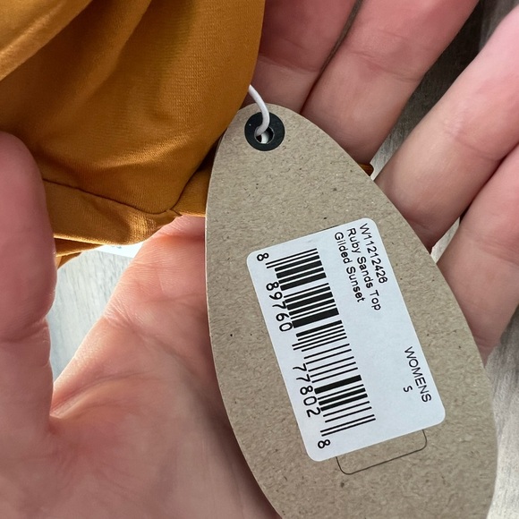 PrAna Ruby Sands Bikini Top Women’s Small Glided Sunset NWT - Picture 6 of 7